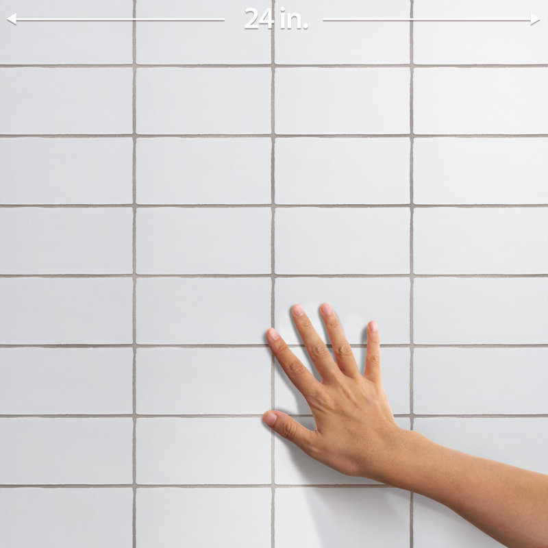 Castillo 3" X 6" Ceramic Subway Wall Tile, White