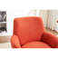 Chaise pivotante à 360 degrés - Orange pour la détente dans la chambre à coucher avec commodité facile à assembler