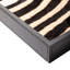 Leather Rectangle Tray W/ Zebra Inlay - Springbok Horn Handles