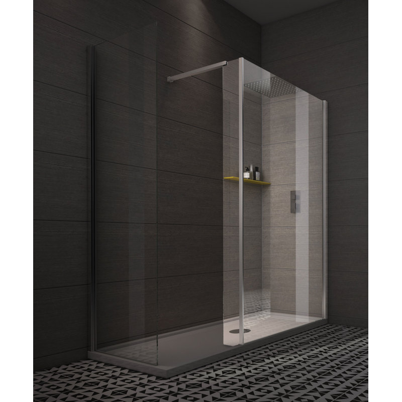 Worcester 1090mm W x 2000mm H Frameless Walk In Glass Screens with Clear Glass