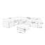 Grand canapé modulaire modulaire avec siège de rangement et repose-pieds-550995941