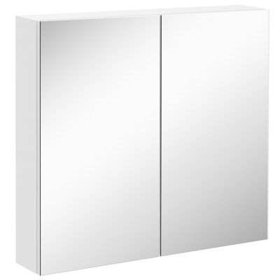Bathroom Mirrored Wall Cabinet Steel Frame Storage Organizer With Vanity Mirror For Daily Preparation Ample And Stylish Look 23.625" Length 4.75" Depth 21.625" Height Assembly Needed Storing Beauty