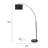 Jaskirit 70.9'' Powder Coated Arched Floor Lamp