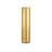 1-Light Satin Brass Stainless Steel LED Floor Lamp With Clear Glass Rods