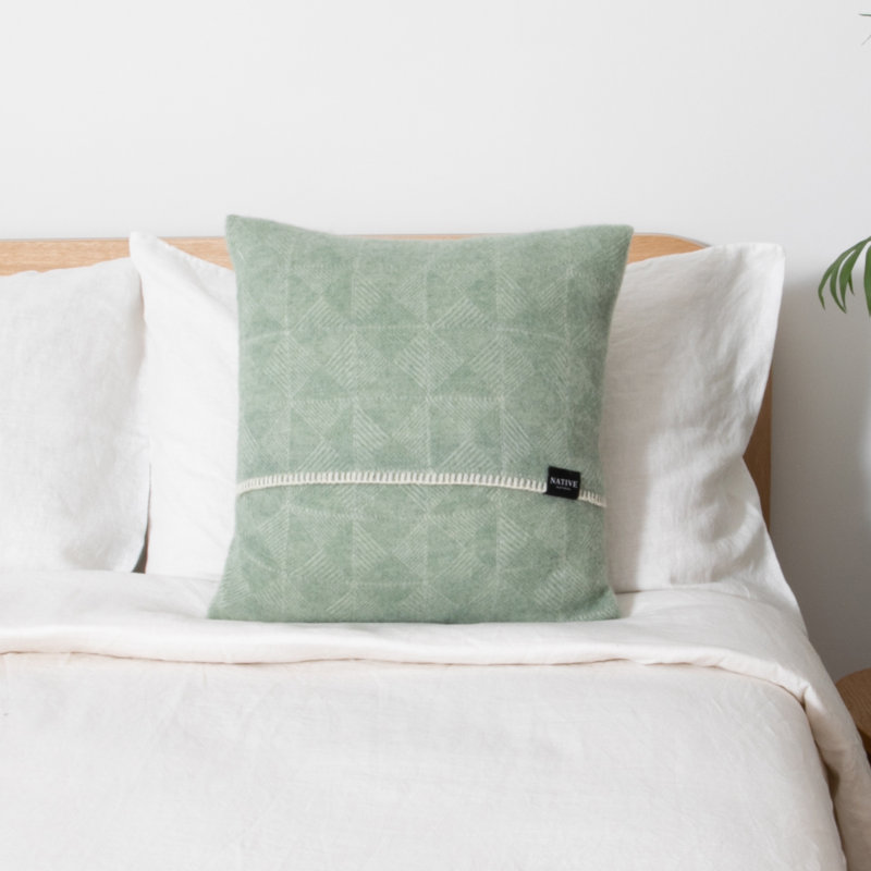 Square Cushion, Green