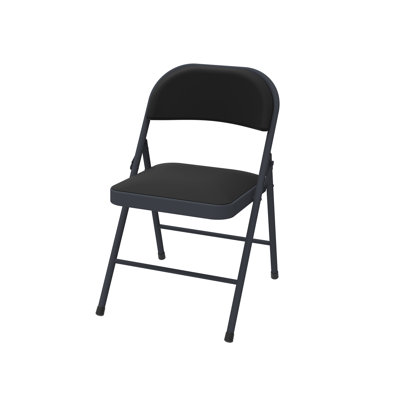 Folding Chair 4 Pack, Comfy Pu Leather Padded Folding Chairs For Outside And Indoor, Heavy Duty Portable Foldable Metal Commercial Seat For Home Office, Dorm, Party, Backyard, Lawn, Patio