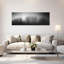 Misty Winter Trees Dramatic Ethereal Peaceful Bird Landscape Nature, art mural-1555803182