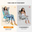 Ensemble de 2 chaises longues de plage pour adultes à 5 positions