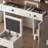 Charming Farmhouse Vanity Desk With Sliding Mirror And Ample Storage