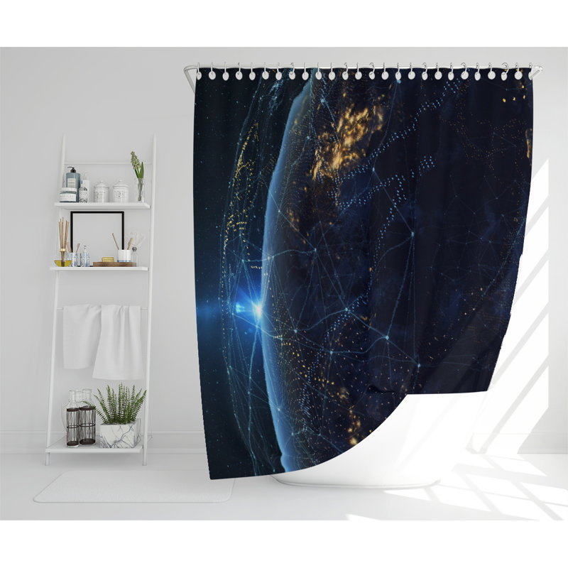 Dilwar Polyester Shower Curtain Set