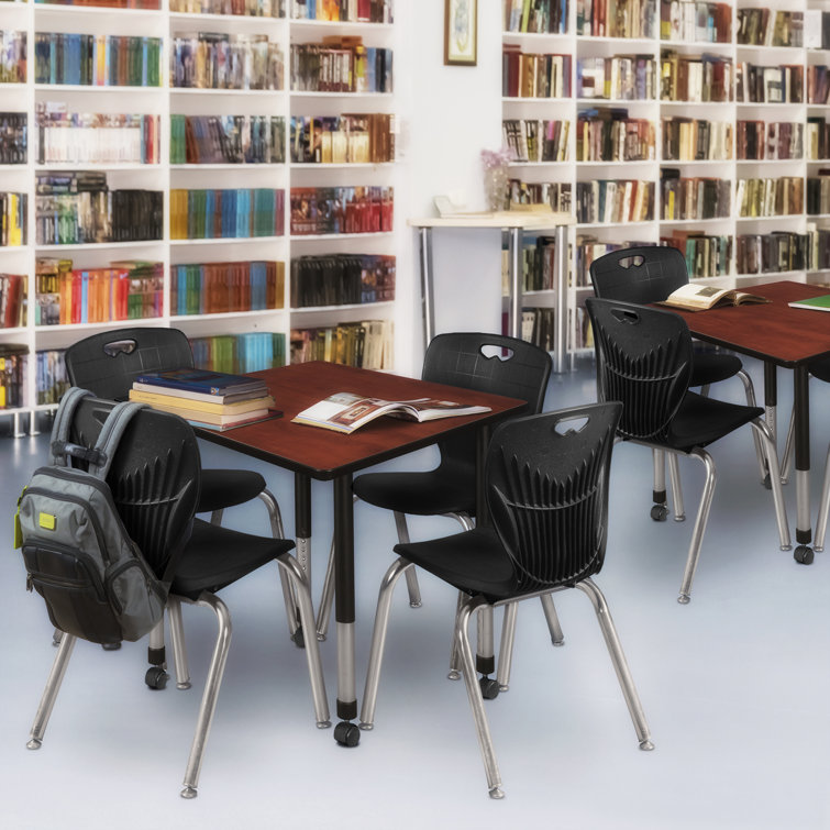 Kee Mobile Square Breakroom Table and Chair Set