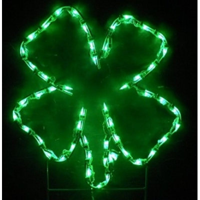St. Patrick's Day Four-leaf Clover Holiday Lighted Display