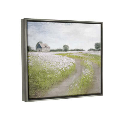 " Peaceful Country Road Rural Flower Buds Blooming " by Kim Allen Painting Print