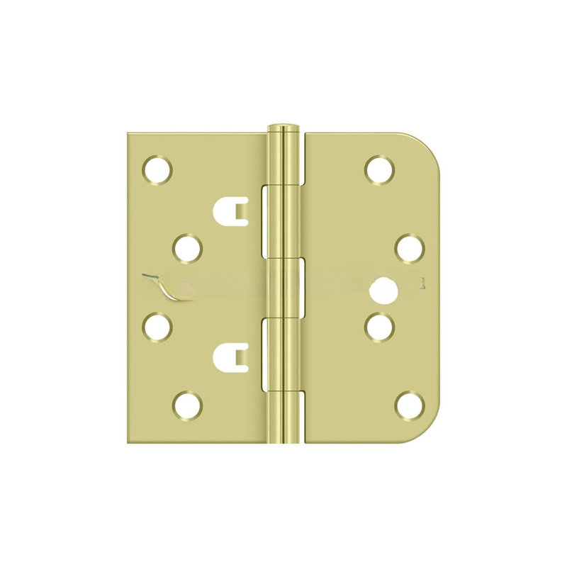 Steel Butt Bearing Hinge, Bright Brass