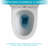 Creationstry GPF Elongated Floor Mounted One-Piece Toilet (Seat Included)
