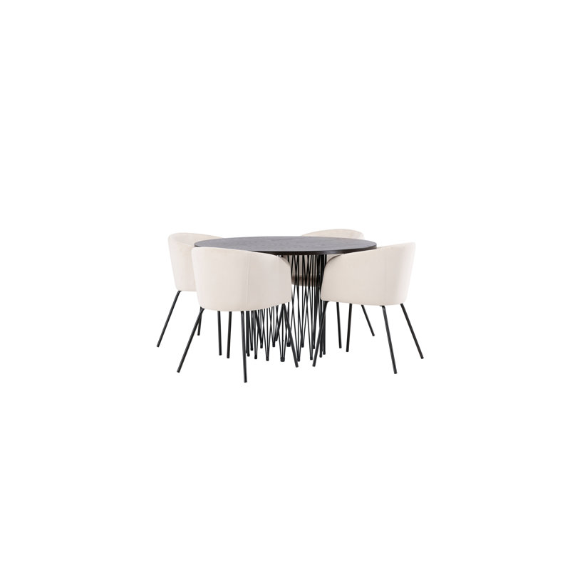 Nivaldo 4 - Person Dining Set