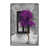 Toile avec cadre argenté