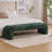 69.7"Wide Modern Upholstered Armless Bed Bench, Channel Tufted Couch Daybed Chaise, Chenille Ottoman Foot Stool For Living Room And Bedroom, Entryway, Green-518789266