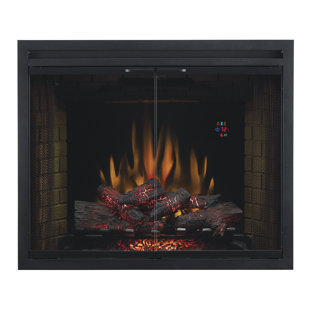 Dual Voltage Option Traditional Built-in Wall Mounted Electric Fireplace Insert