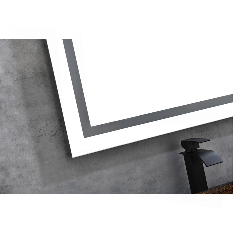 Miroir de salle de bain DEL, 36" x 72"