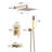 10inch Wall Mounted Rainfall Shower Head System Shower Faucet-129748358