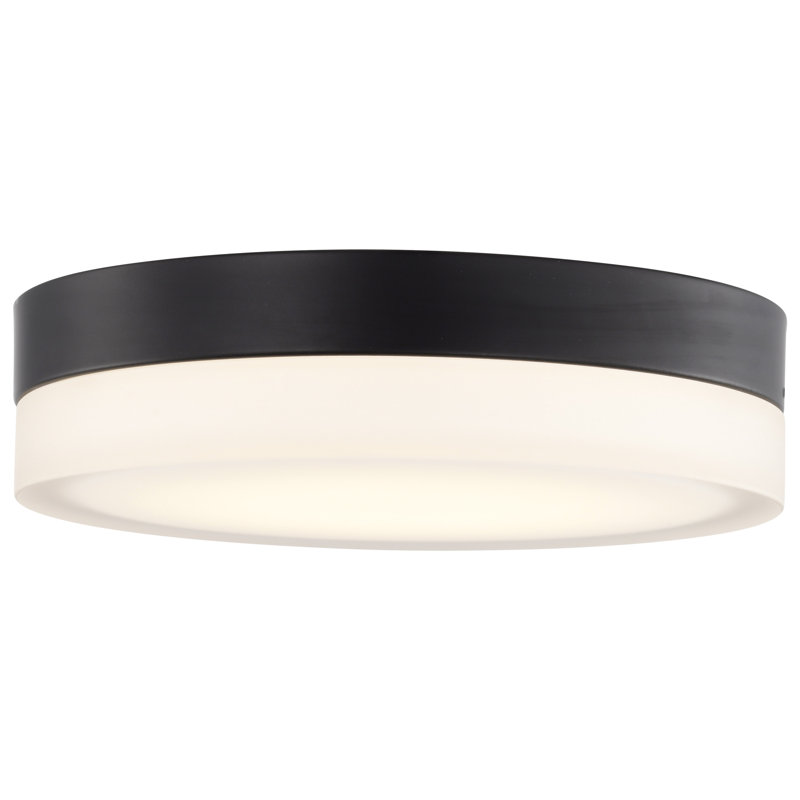 Luminaire encastré à 1 lumière DEL Pavillion, H 3 po x l 10,75 po x P 10,75 po, Noir