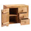 Adeliza Solid Wood 88cm W 3 - Drawer Chest of Drawers