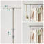 Adjustable Rolling Clothing Rack