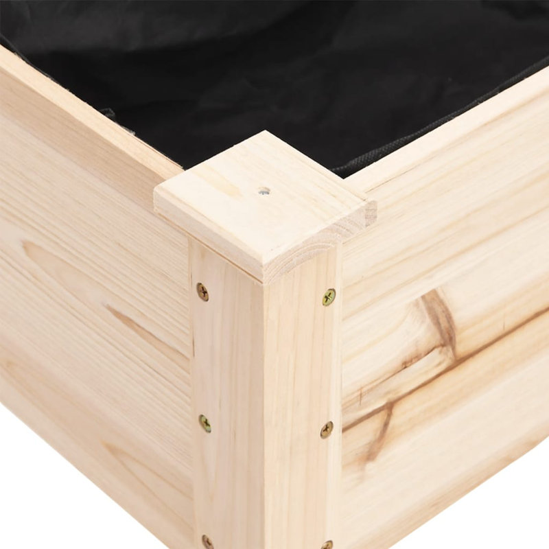 Otterson Wood Planter Box, Natural, 29.92" H x 79.92" W x 20.87" D