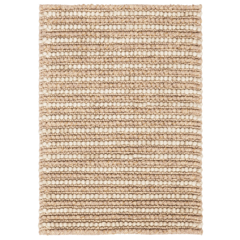 Ferrera Handmade Flatweave Beige Area Rug, Rectangle 9' x 12'