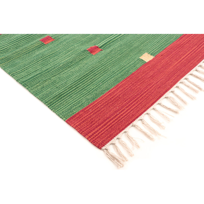 Southwestern Cotton Hand Woven Area Rug, Rectangle 200 x 290cm