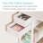 Shamauri Computer Desk with Drawers Writing Desk Gaming Desk-1986851024