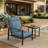 Sunbrella® Outdoor Lounge Chair Seat/Back Cushion-2125465622