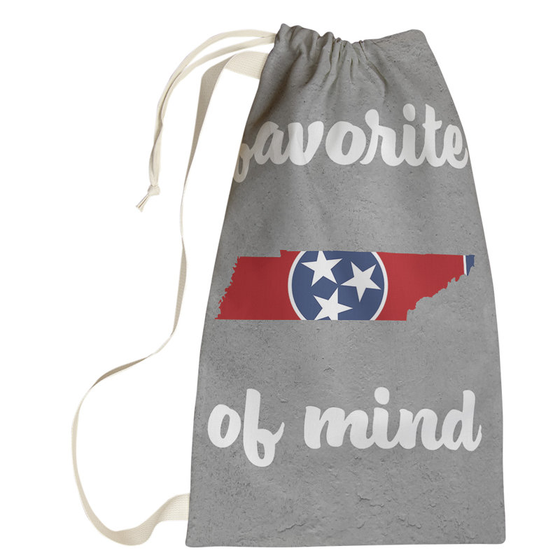 Fabric Laundry Bag with Handles, Small (64" H x 20" W x 1.5" D), Tennessee