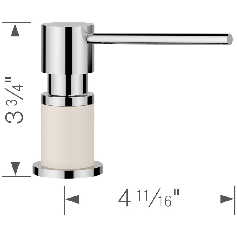 Lato Soap Dispenser - Soft White, Soft White
