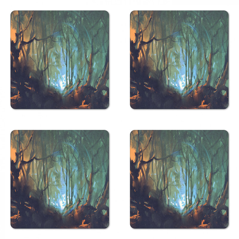 Square 4 Piece Coaster Set