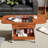 Coffee Table Folding, Metal Frame1 drawer and 2-Tier Storage with Wheels