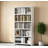 5-Tier Wide Bookshelf, 69" Tall Library Book Case with Display Shelf, Industrial Metal for Home Office, White
