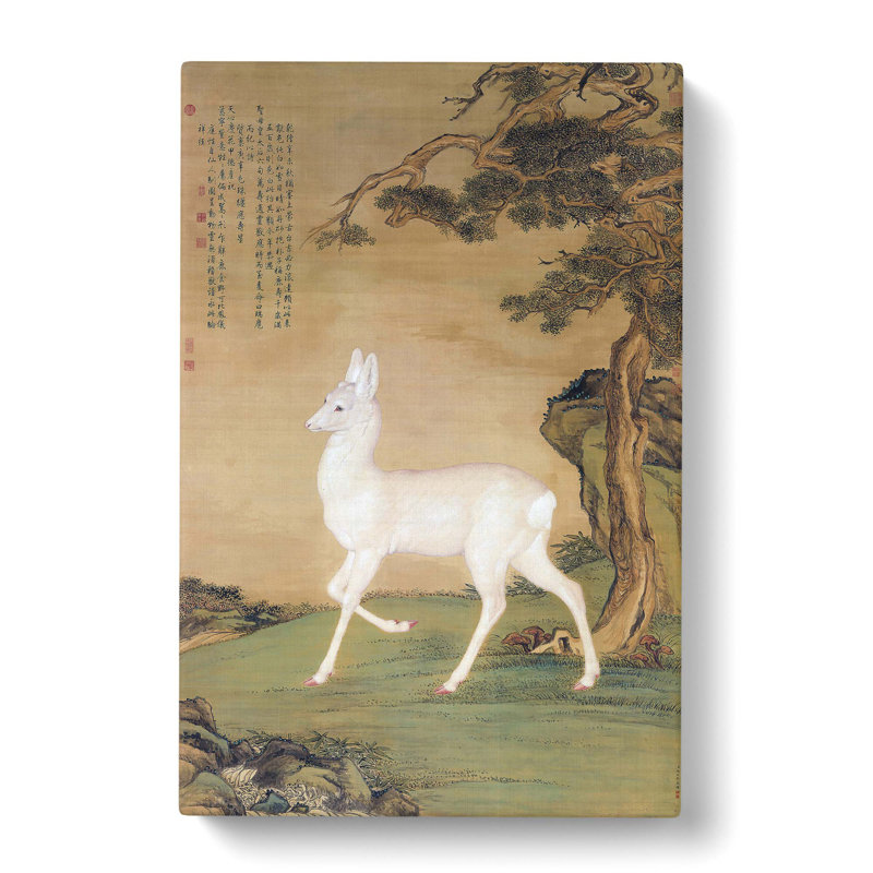 Roe Deer by Lang Shining - Wrapped Canvas Print, 76cm H x 50cm W x 3cm D