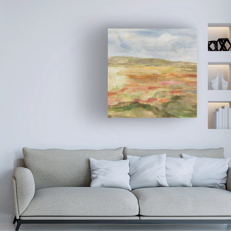 Art mural sur toile, jalousie, paysage, H 35 po x l 35 po