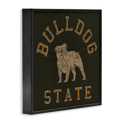 Vintage Bulldog State Giclee Art by Spirit Animals/Life Is High