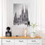 1950s THE GREAT UNFINISHED GOTHIC MODERNISME CATHEDRAL OF THE SAGRADA FAMILIA By ARCHITECT ANTONI GAUDI BARCELONA SPAIN by C P May - Wrapped Canvas Print-1690223856