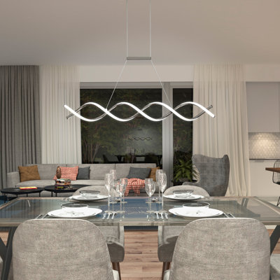 Polkton 1 - Light Chrome LED Single Pendant