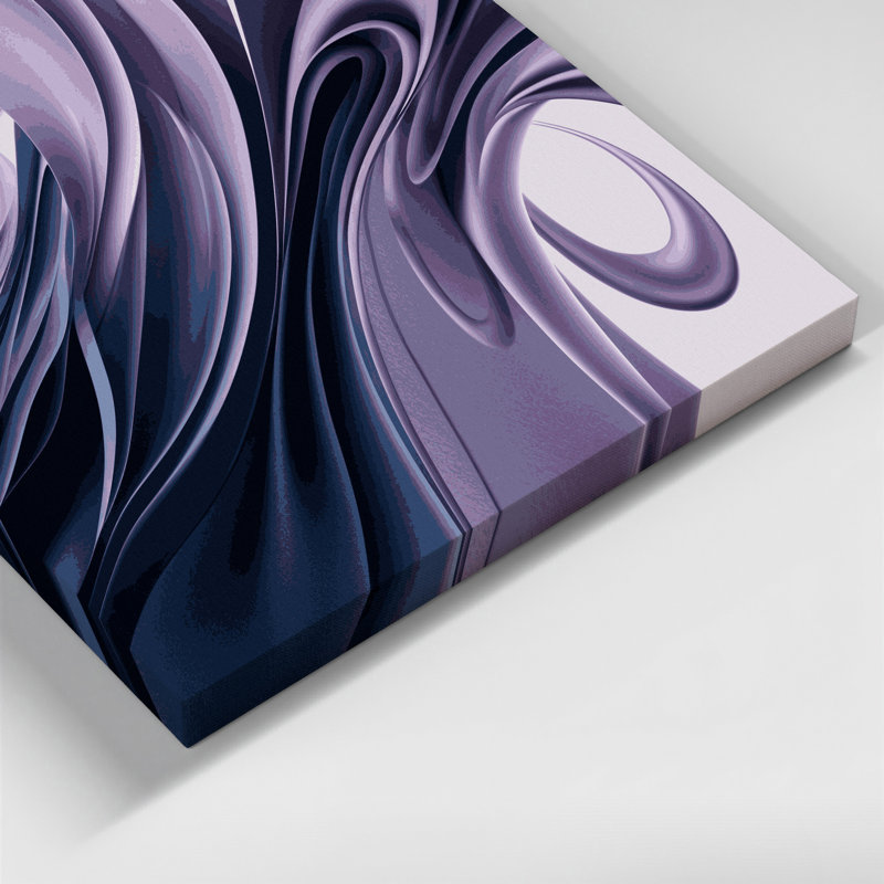 "Gradient Abstract" 14, art mural sur toile grise, H 11 po x l 14 po