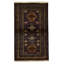 Hand-Knotted High-Quality Black and Beige Area Rug