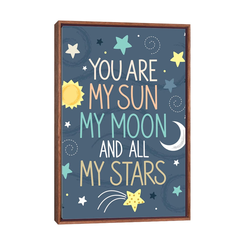 «Baby My Little Universe I» par Ilis Aviles, reproduction d'art textuel, H 60 po x l 40po x P 1,5 po, Pas de tapis