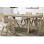 Table de salle à manger avec base à tréteaux