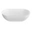 63 Inch Stone Resin Solid Surface Oval Shape Freestanding Bathtub For The Bathroom