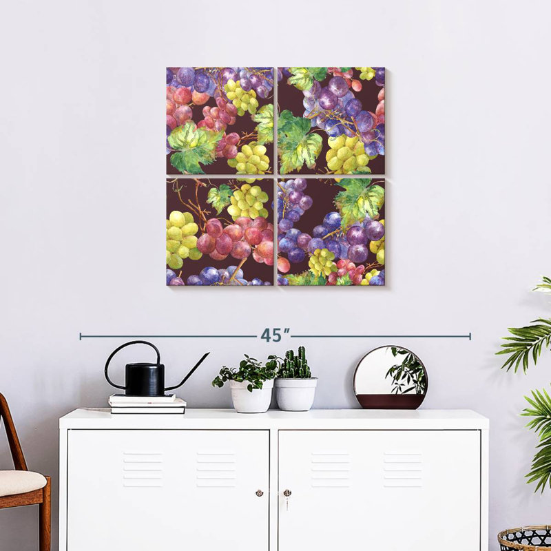 Yarlin Grapes, 26" H x 26" W