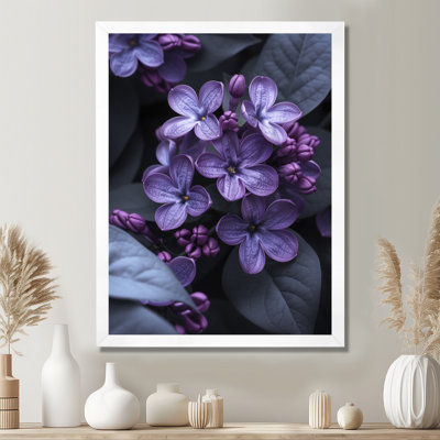 Photo de beauté mauve lilas monochrome - décoration murale lilas